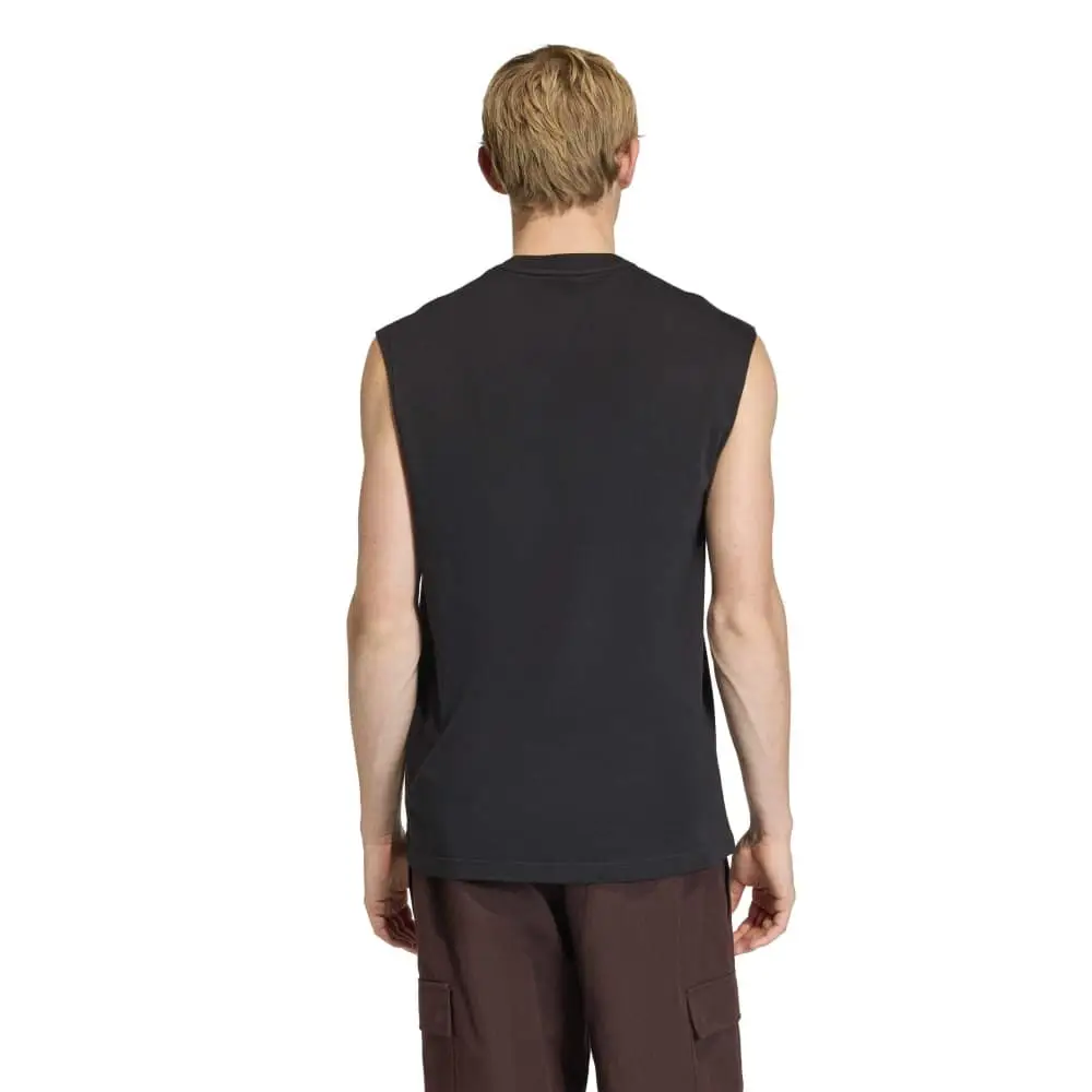Trefoil Essentials Sleeveless Tank Top Black - Image 3