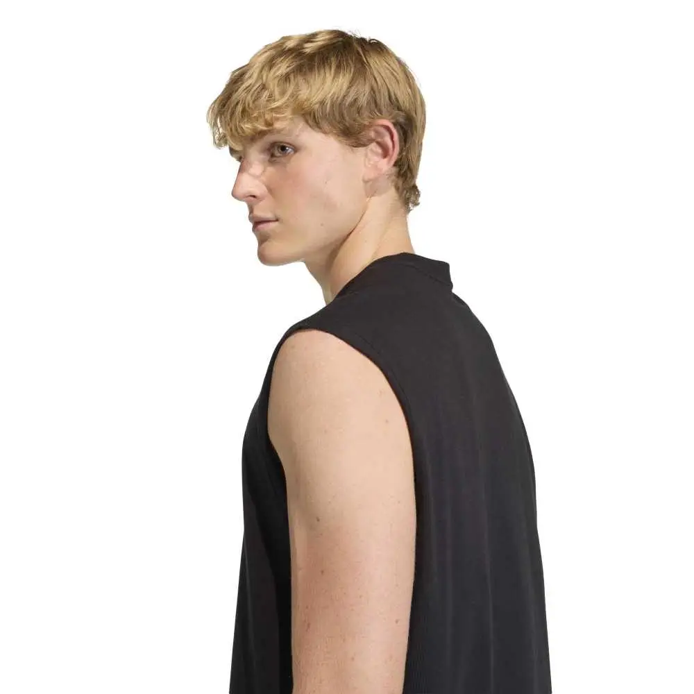 Trefoil Essentials Sleeveless Tank Top Black - Image 5