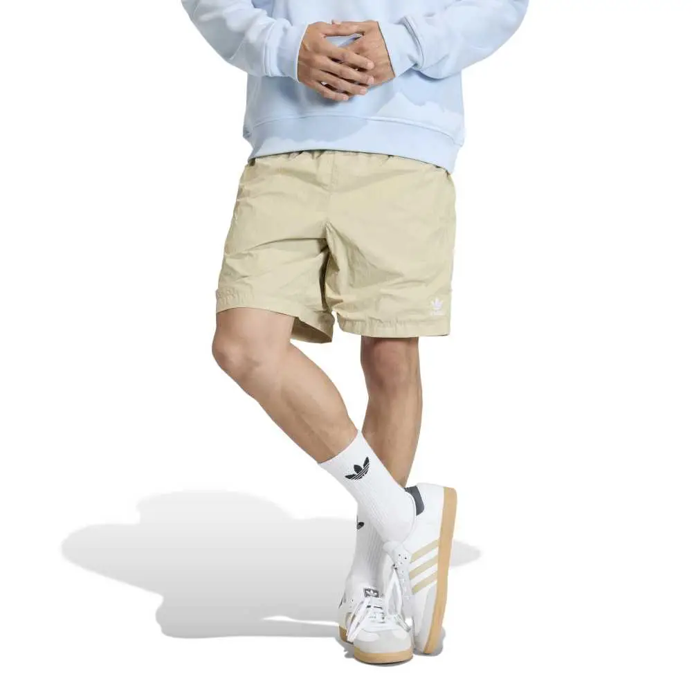 Trefoil Essentials Woven Shorts Beige - Image 2