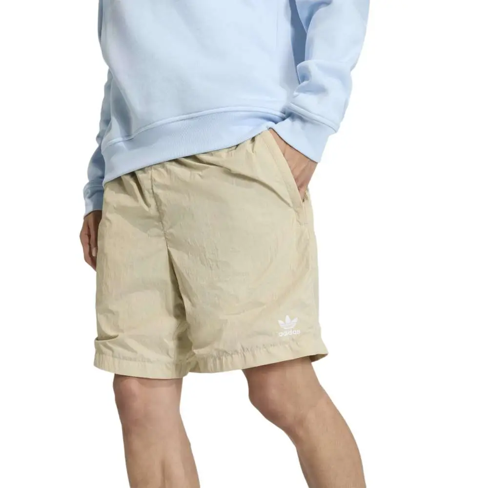 Trefoil Essentials Woven Shorts Beige - Image 4
