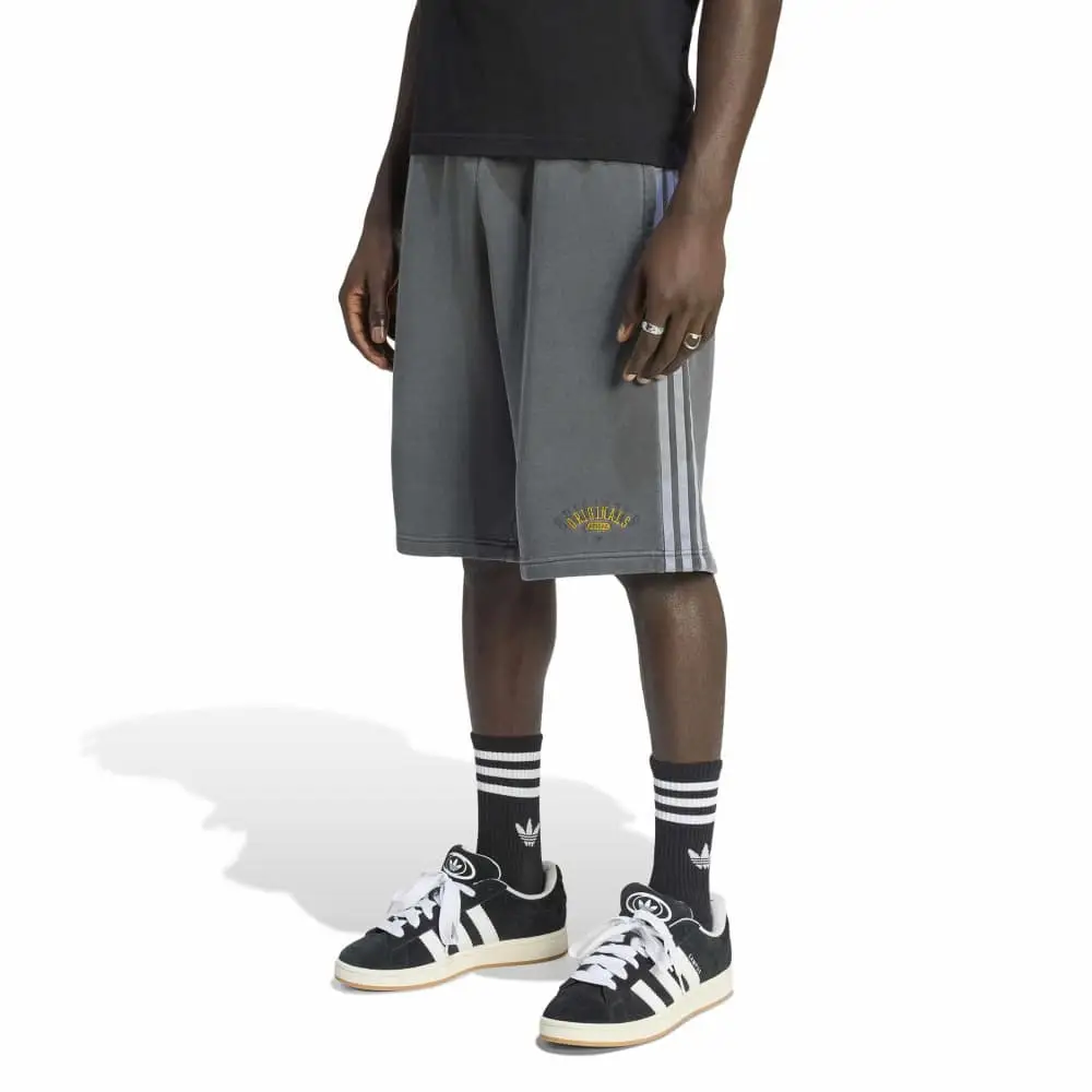 Washed Graphics Basketball Shorts Grey - Image 2