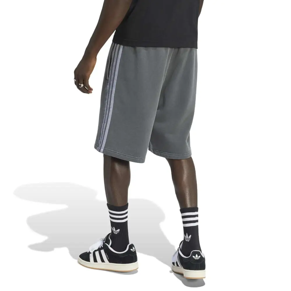 Washed Graphics Basketball Shorts Grey - Image 3