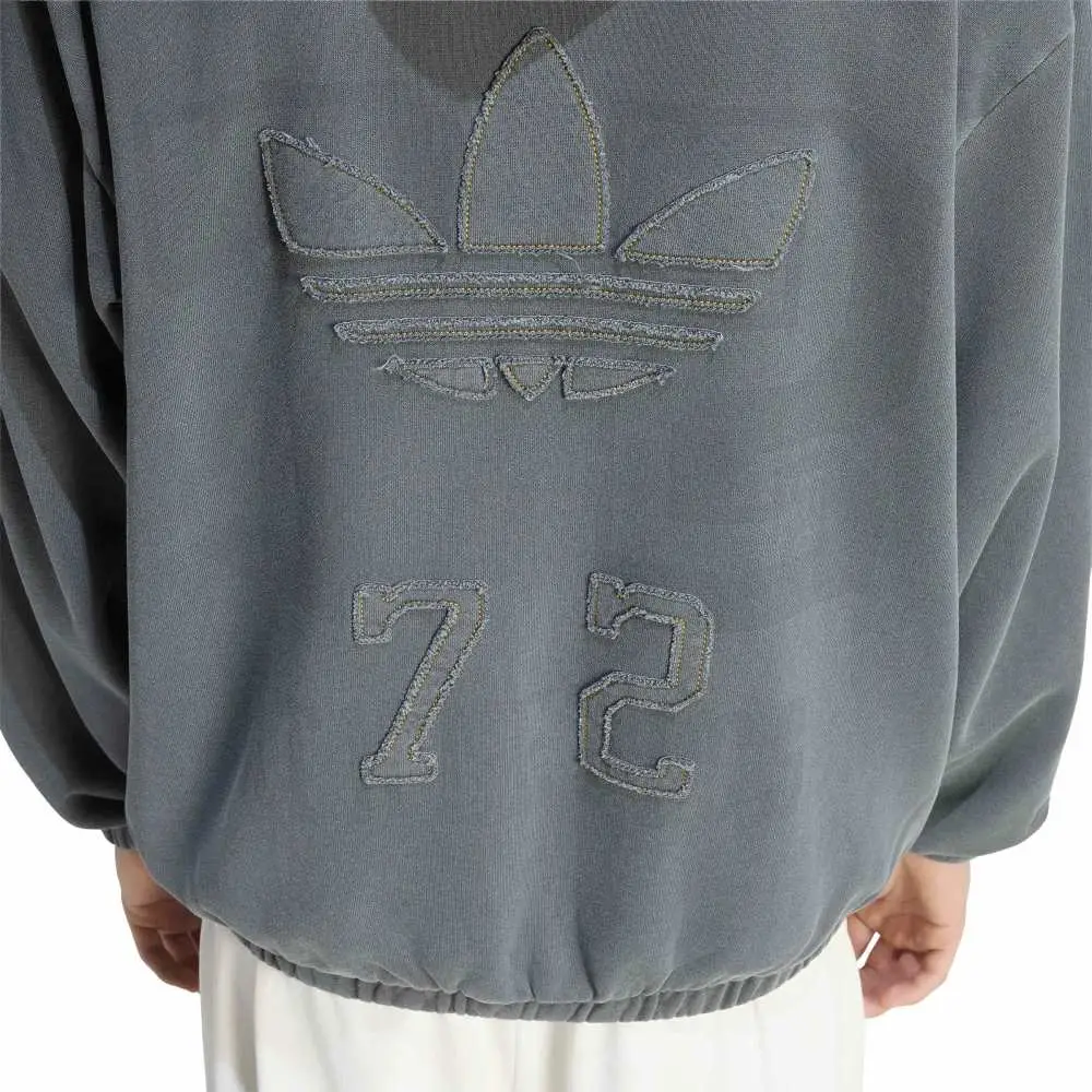 Washed Graphics Zip-Thru Hoodie Grey - Image 5