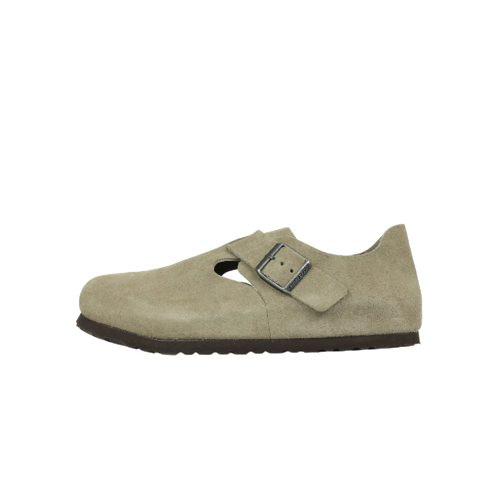 London Suede Taupe Sandals
