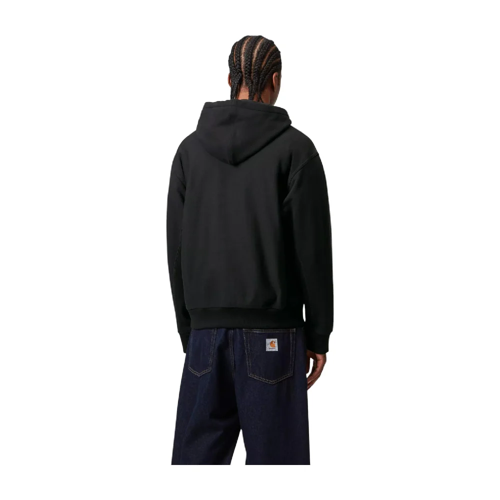 Hooded American Script Sweat Black - Image 4
