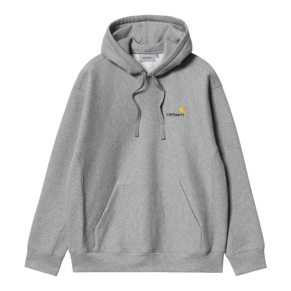 Hooded American Script Sweat Grey