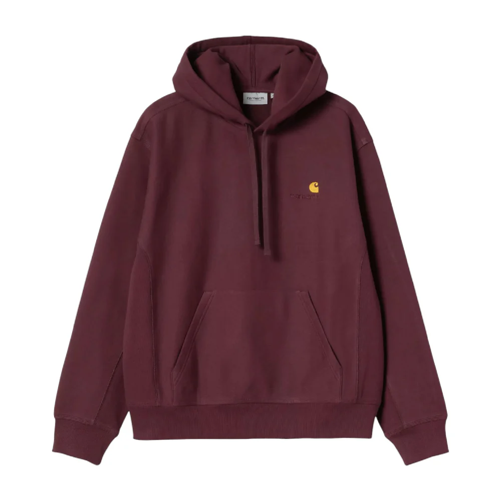 Hooded American Script Sweat Red