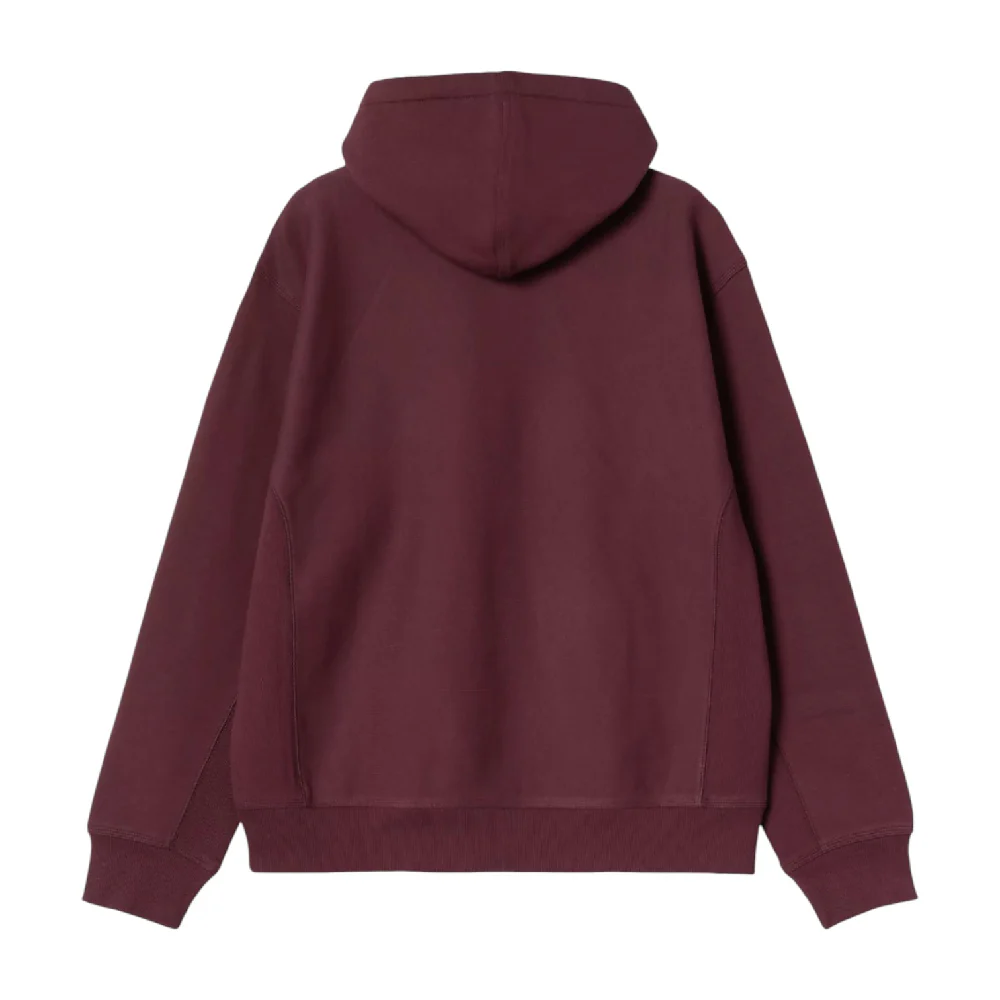 Hooded American Script Sweat Red - Image 2