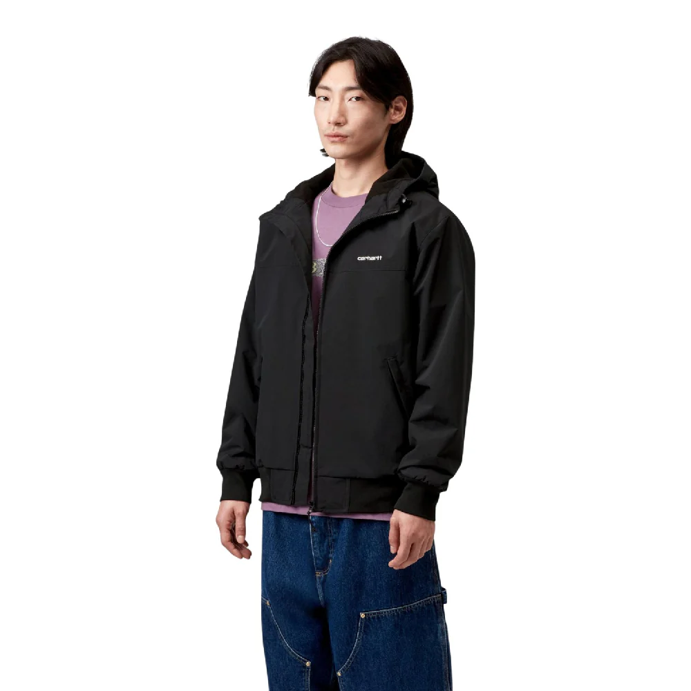 Hooded Sail Jacket Black - Image 3