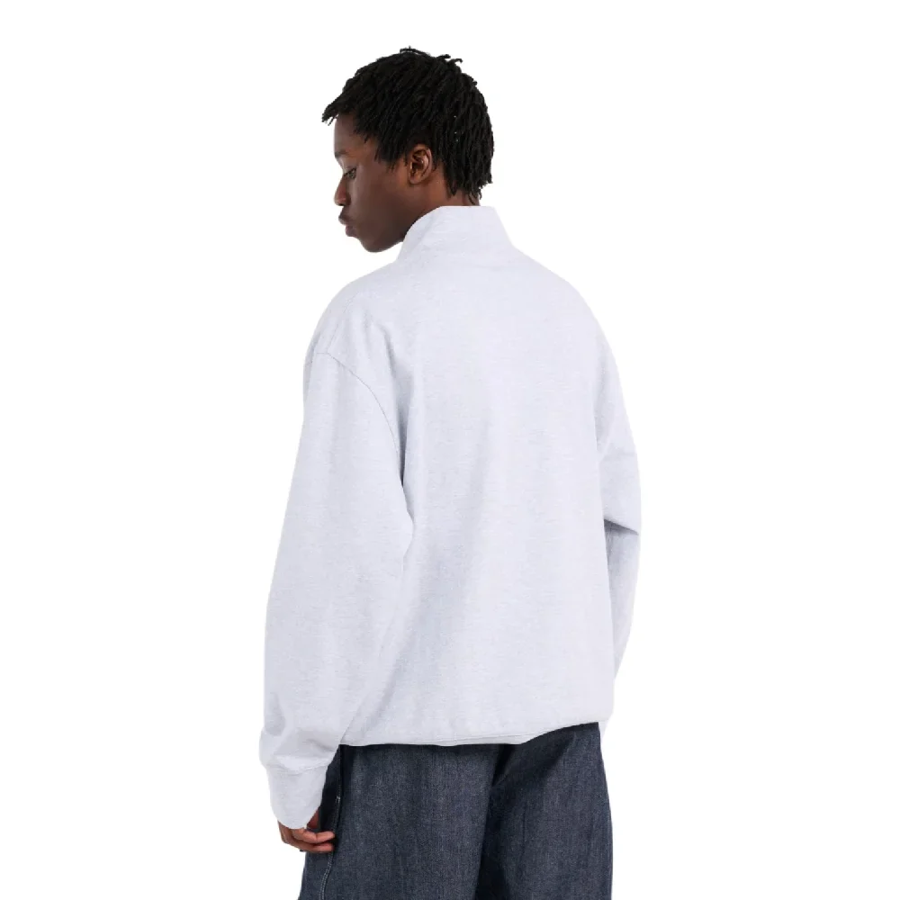 Half Zip Sweatshirt Light Grey - Image 3