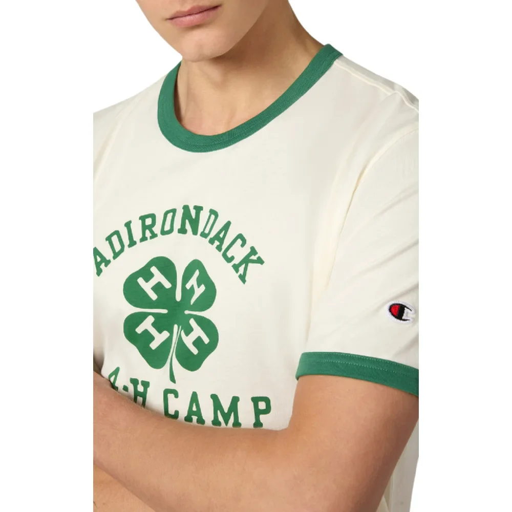 Ringer T-Shirt Cream Green - Image 4