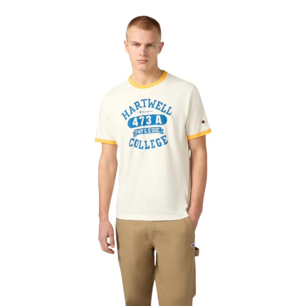 Ringer T-Shirt Cream Yellow