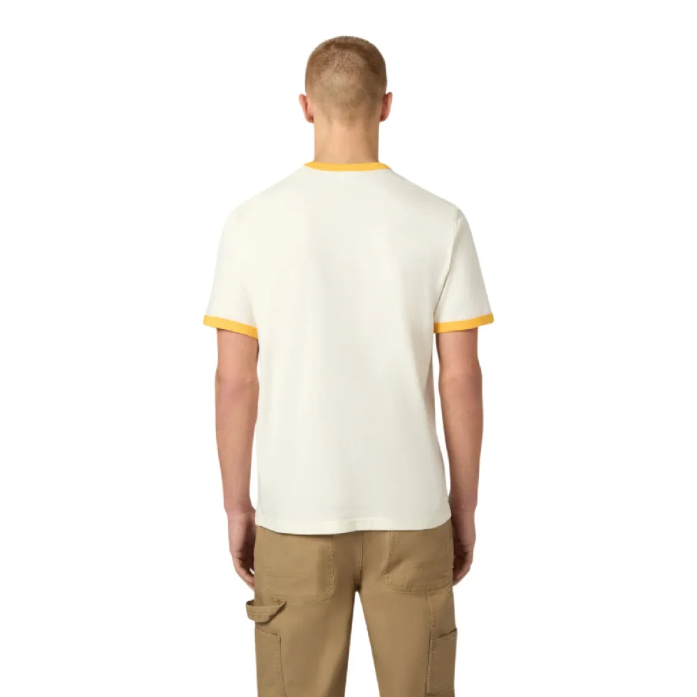 Ringer T-Shirt Cream Yellow - Image 2