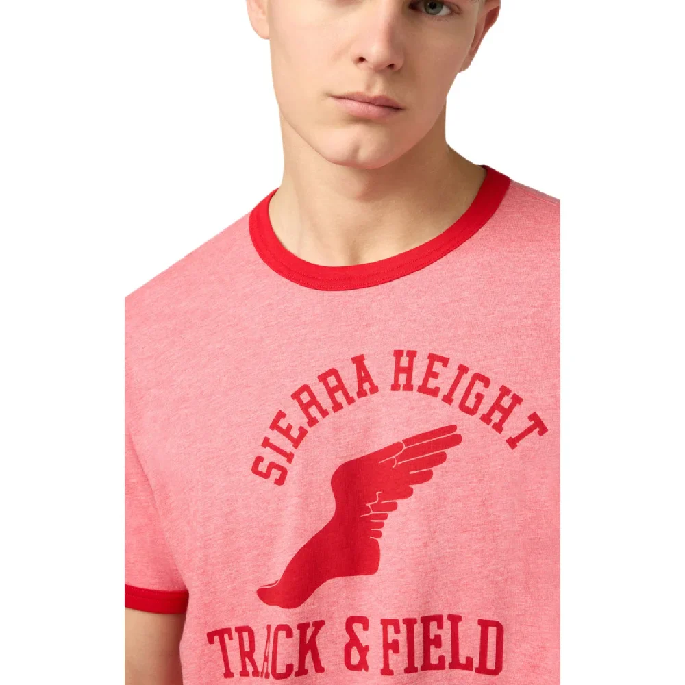 Ringer T-Shirt Dark Pink - Image 3