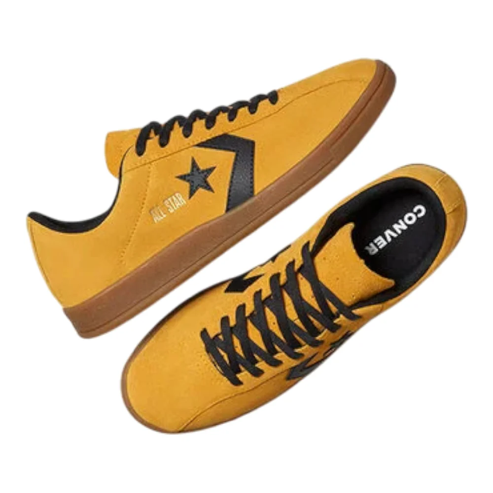 All Star Classic Trainer Suede Sneakers Yellow Black - Image 4