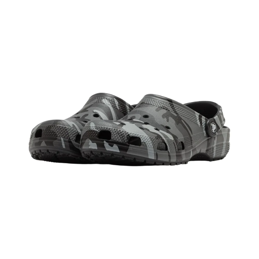 Classic Camouflage Clog Slide Black Grey - Image 2