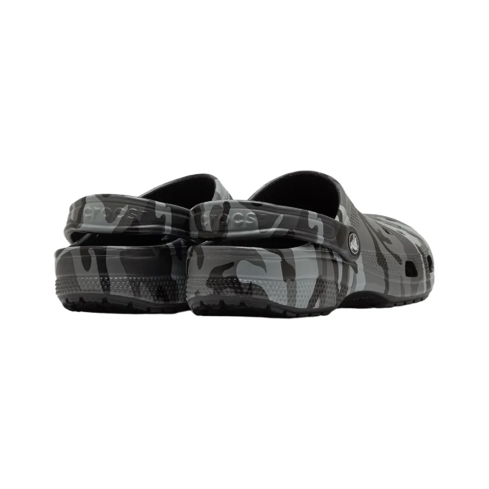 Classic Camouflage Clog Slide Black Grey - Image 4