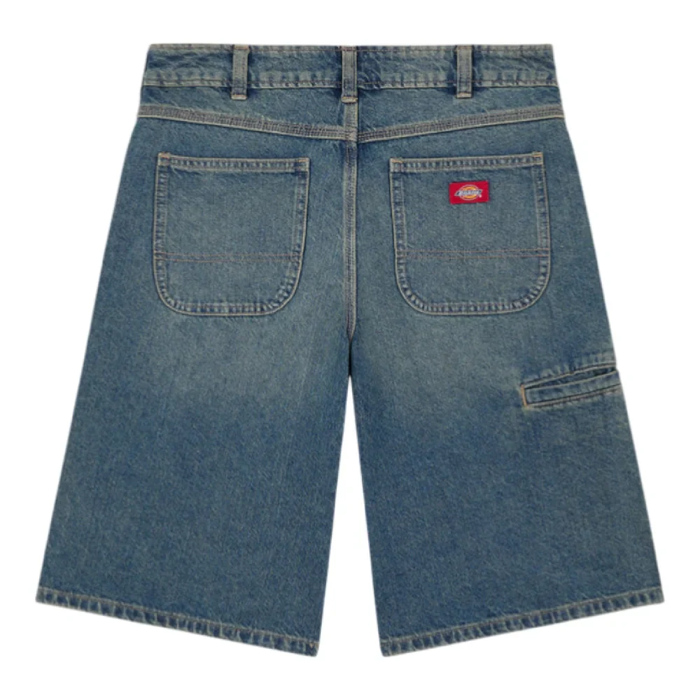 957 13 Inch Denim Short Khaki Tinted Blue - Image 2