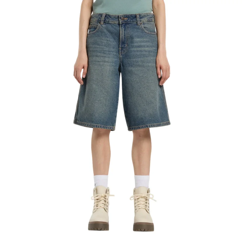 957 13 Inch Denim Short Khaki Tinted Blue - Image 3
