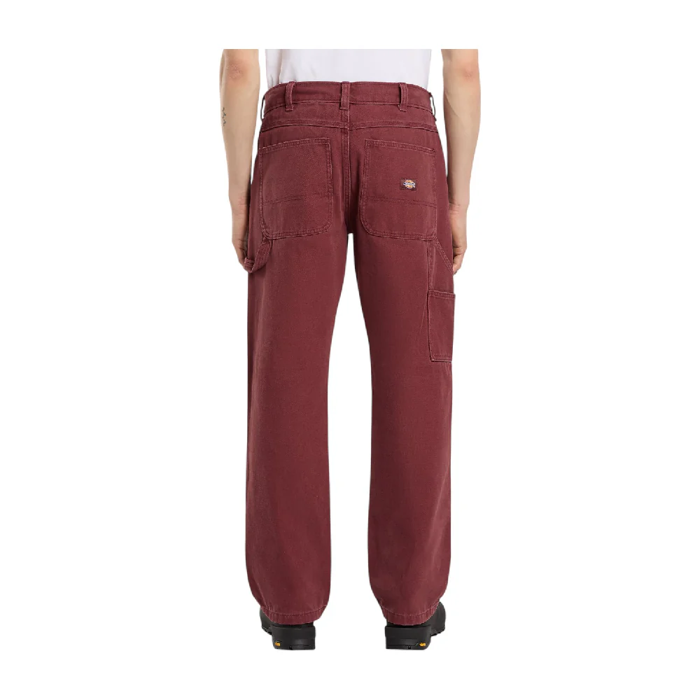 Carpenter Canvas Pant Bordeaux - Image 4