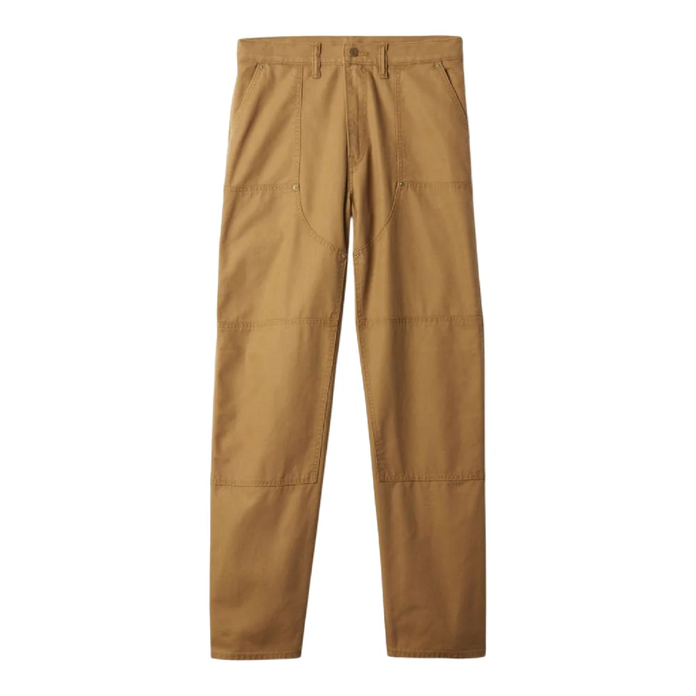 Double Knee Canvas Carpenter Pant Beige