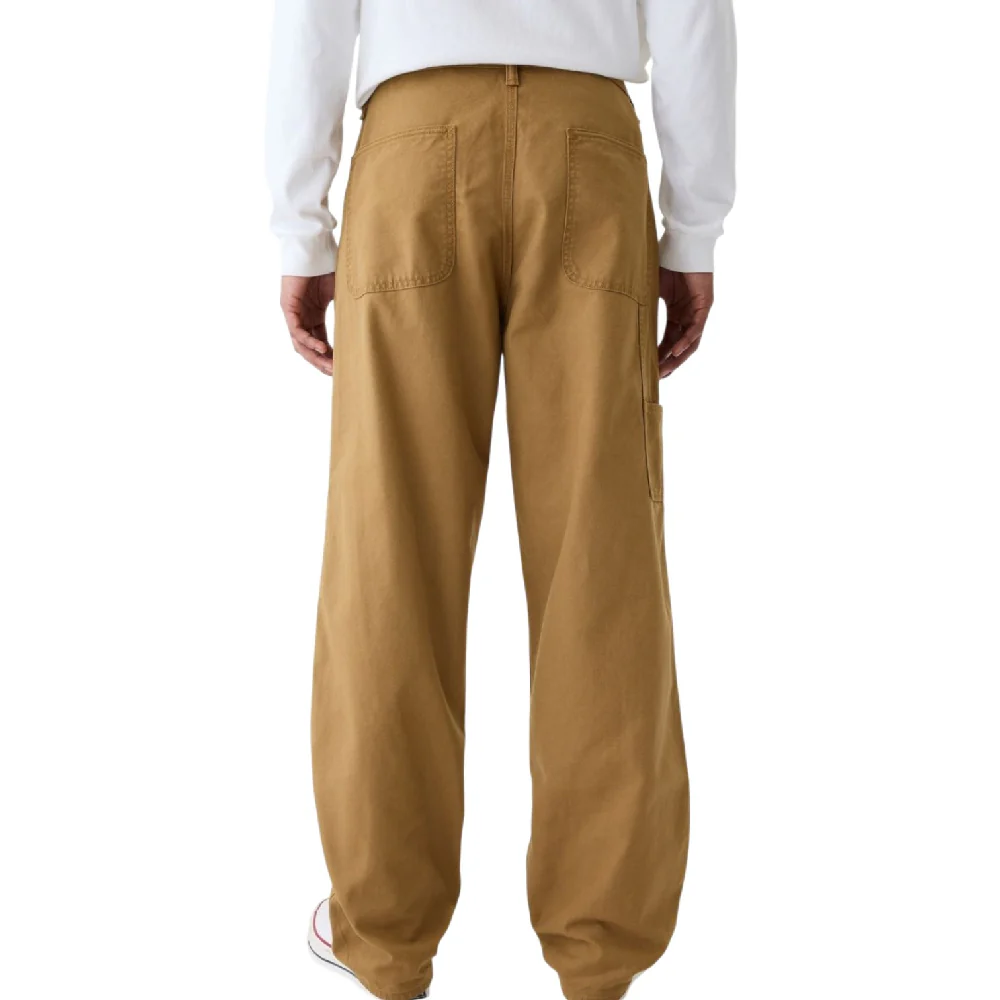Double Knee Canvas Carpenter Pant Beige - Image 3