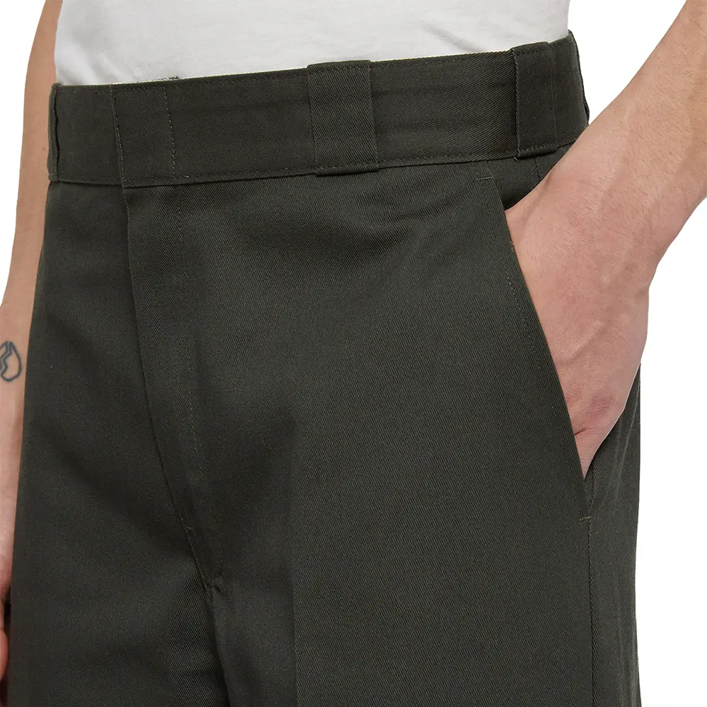 Double Knee Rec Pant Olive Green - Image 6