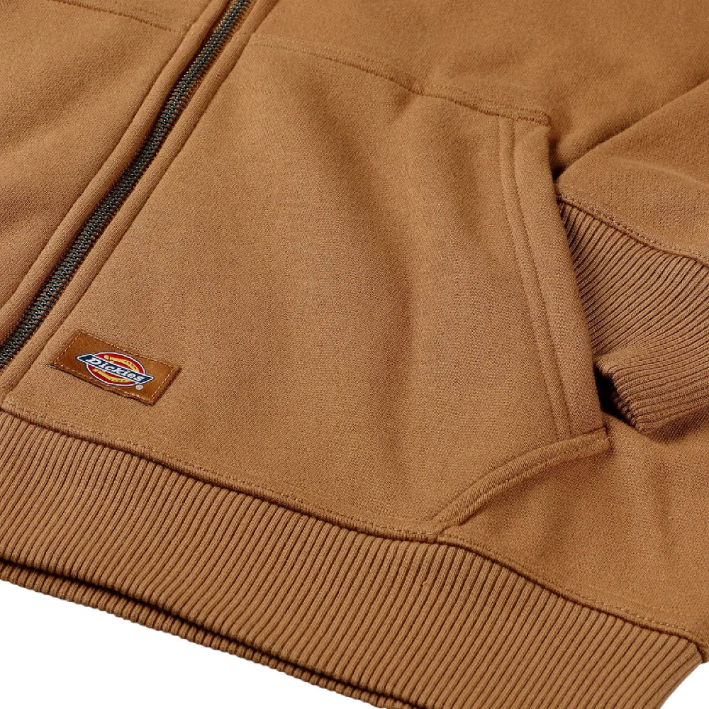 Thrasher X Dickies Full-Zip Hoodie Brown - Image 3