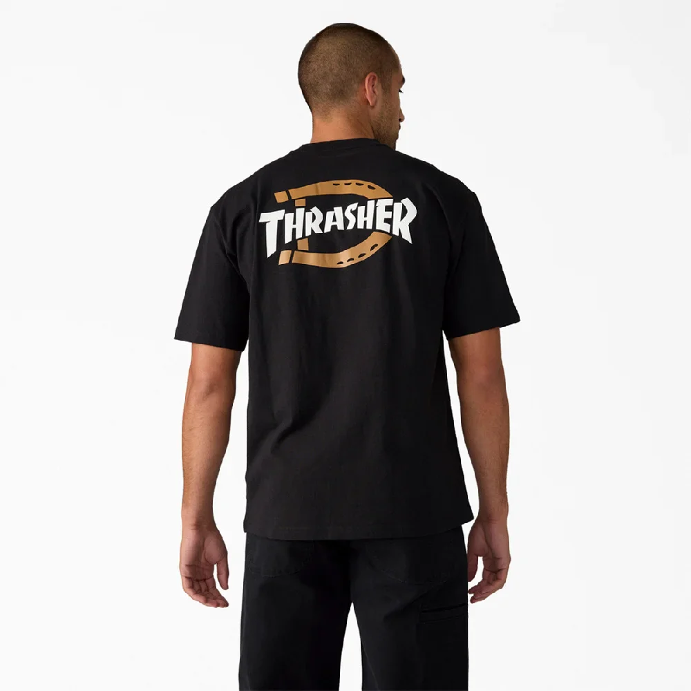 Thrasher X Dickies T-Shirt Black - Image 4