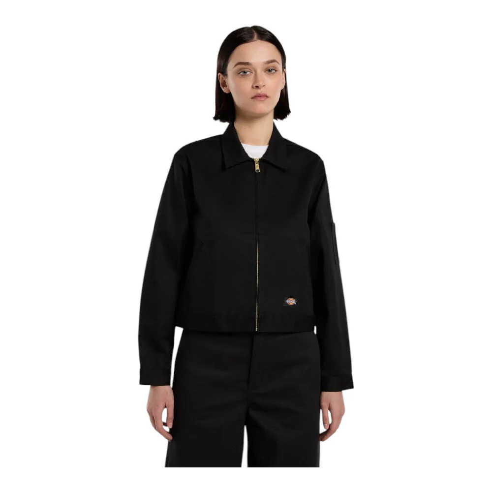 Unlined Cropped Eisenhower Jacket Black - Image 3