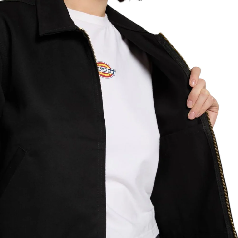 Unlined Cropped Eisenhower Jacket Black - Image 5
