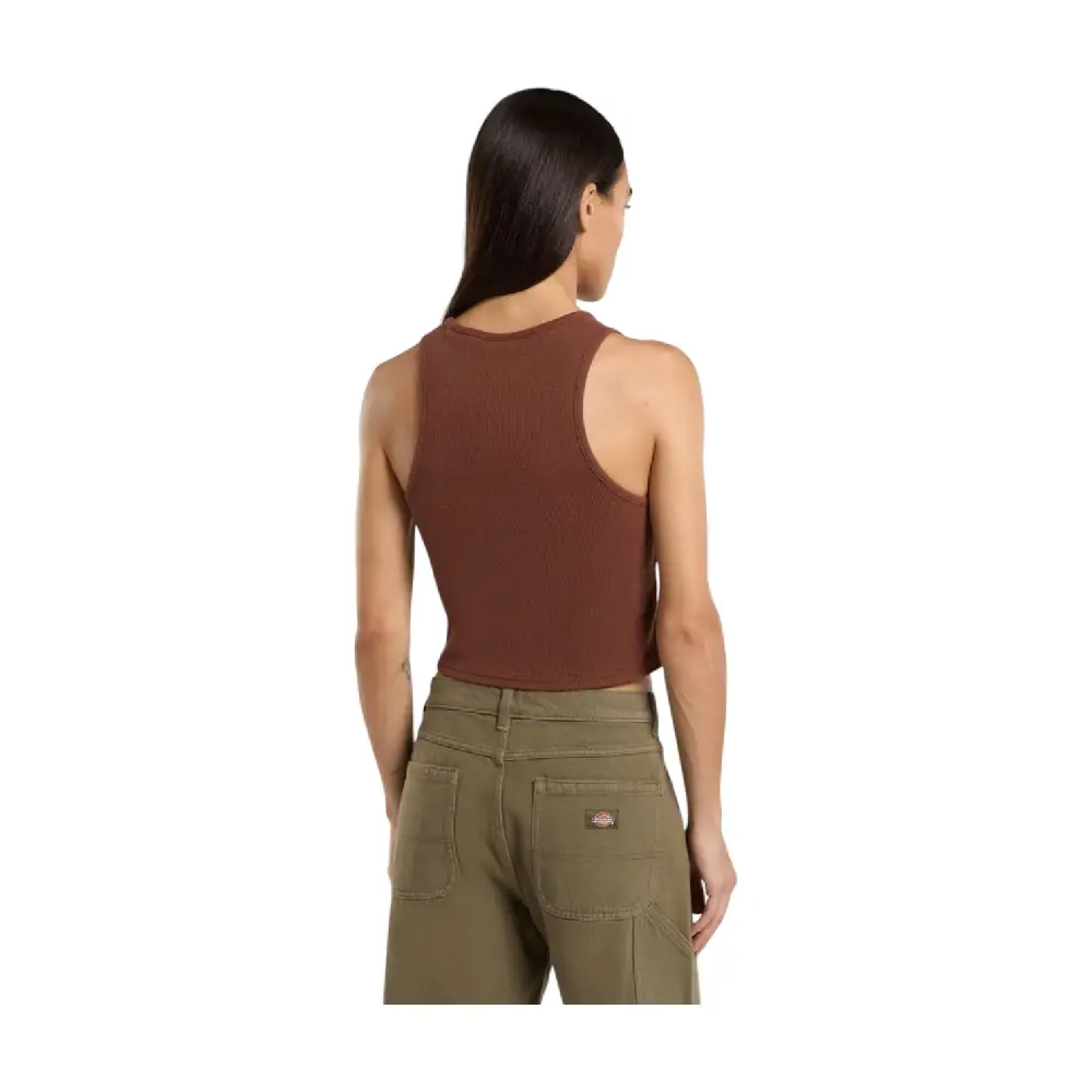 V Neck Top Brown - Image 4
