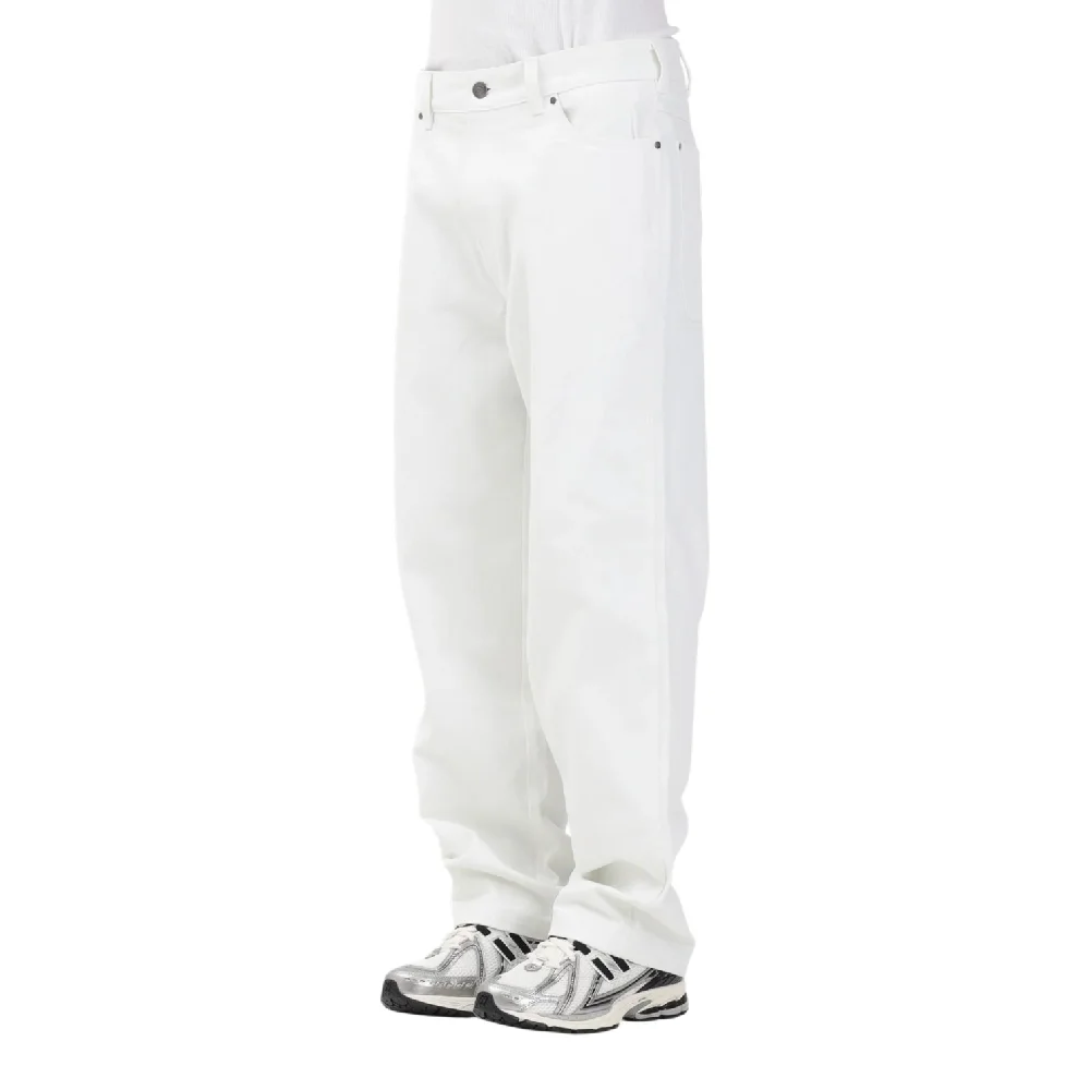 Wellsville Loose Tapered Twill Pant White
