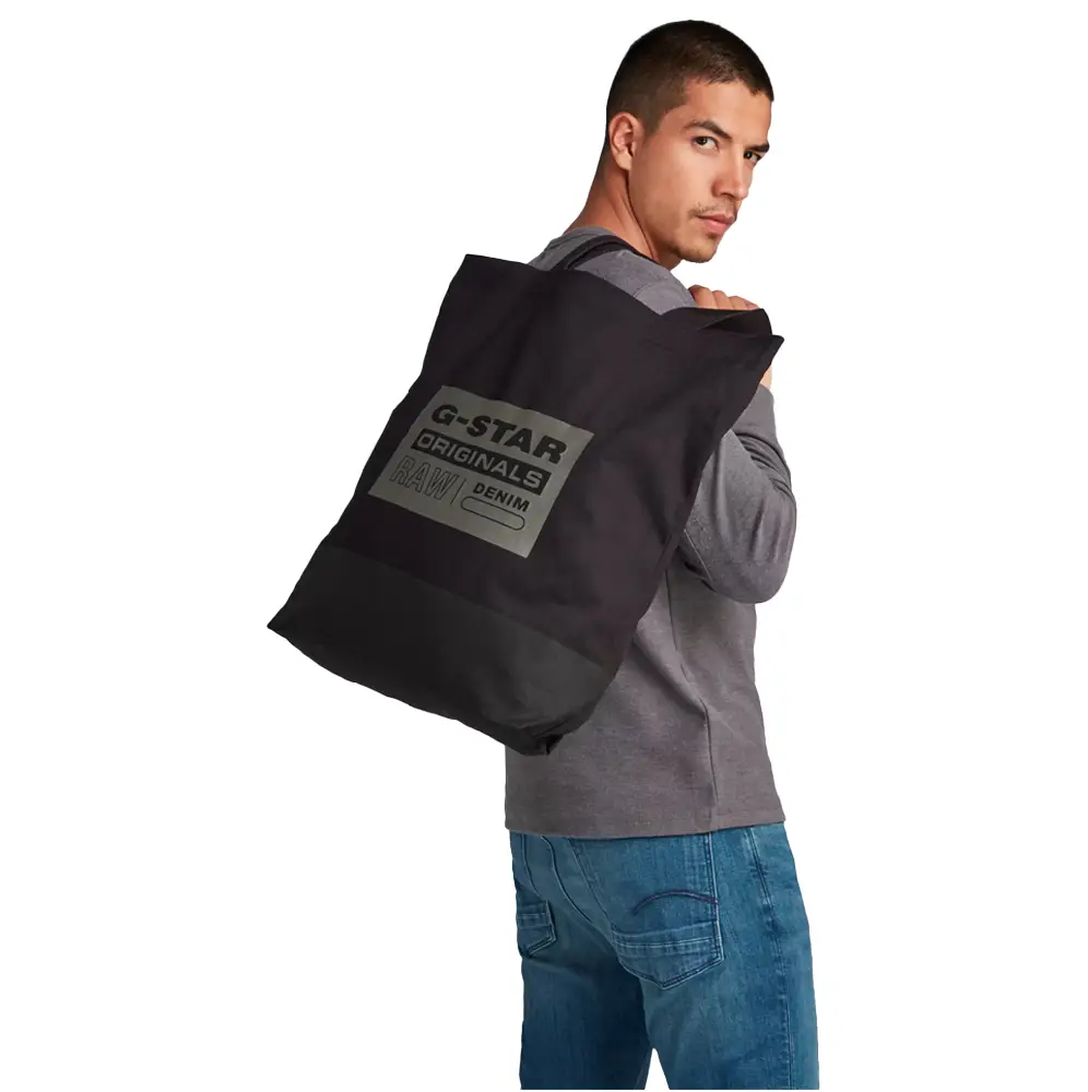 Canvas Shopper Black - Image 4