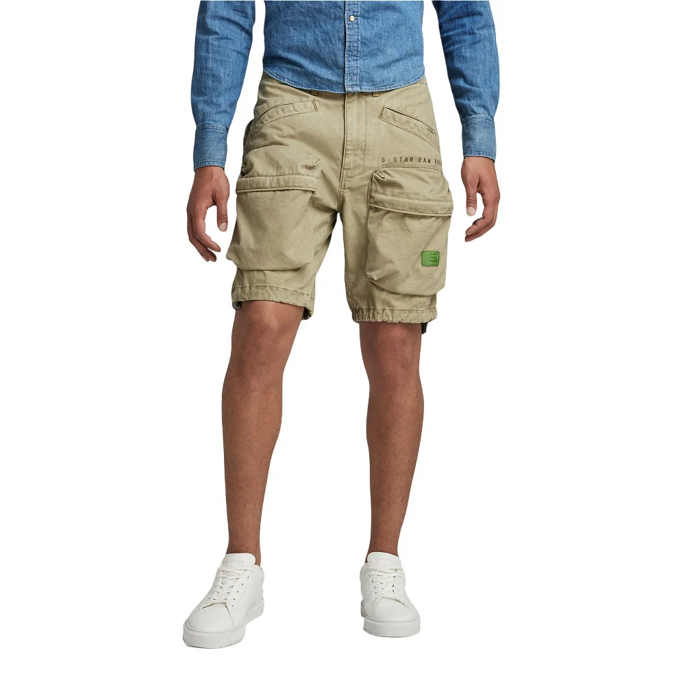 Relaxed Cargo Short Beige - Image 2