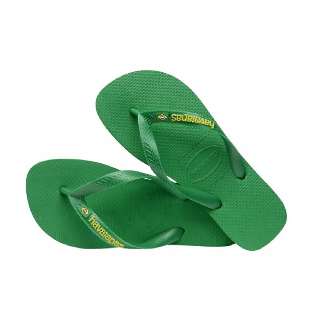 Brasil Logo Neon Flip Flops - Image 3