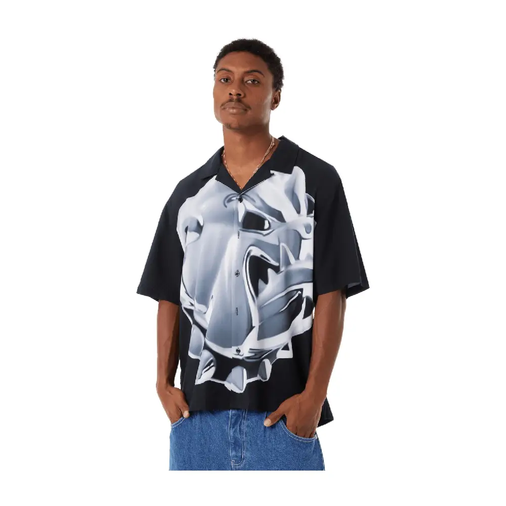 Big Dawg Ss Resort Shirt Black - Image 3