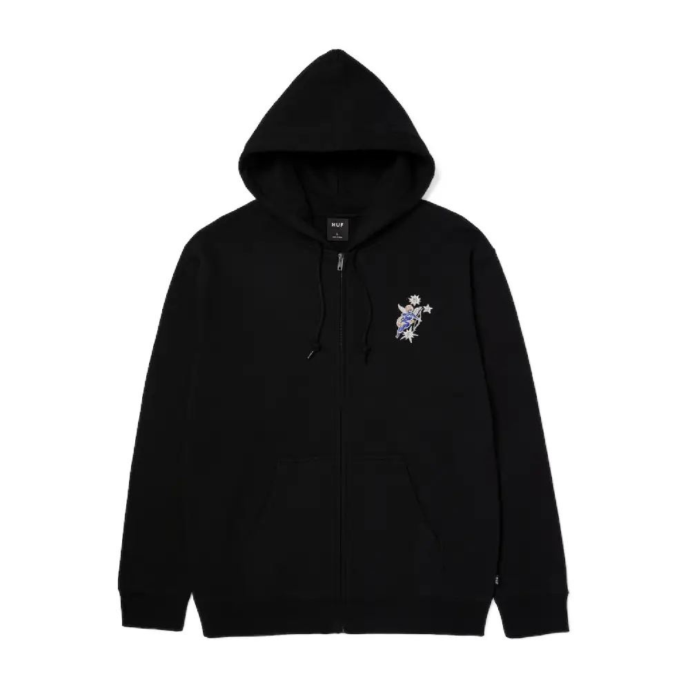 Cupid Full-Zip Hoodie Black