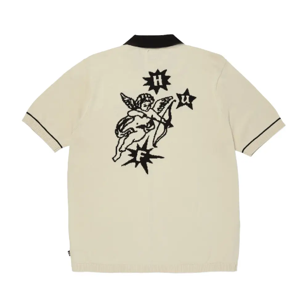 Icarus Ss Knit Top Beige - Image 2