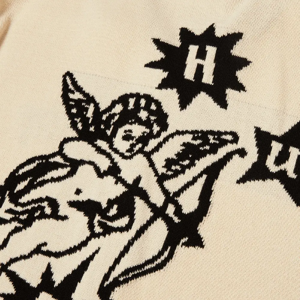 Icarus Ss Knit Top Beige - Image 4
