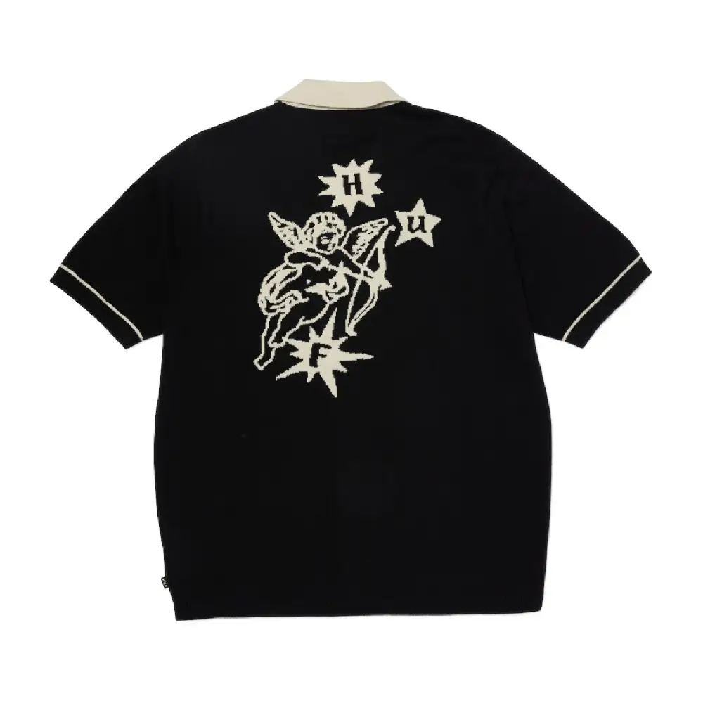 Icarus Ss Knit Top Black - Image 2