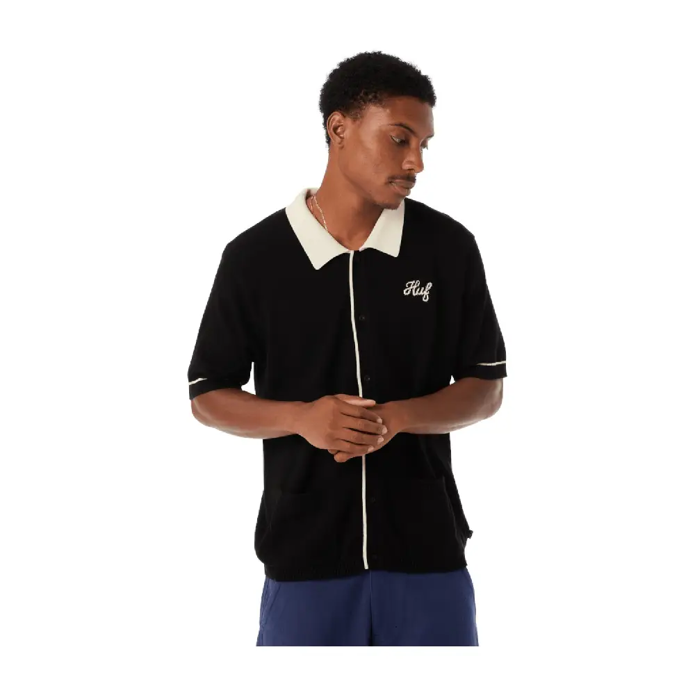 Icarus Ss Knit Top Black - Image 5