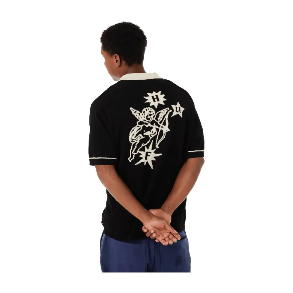 Icarus Ss Knit Top Black - Image 6