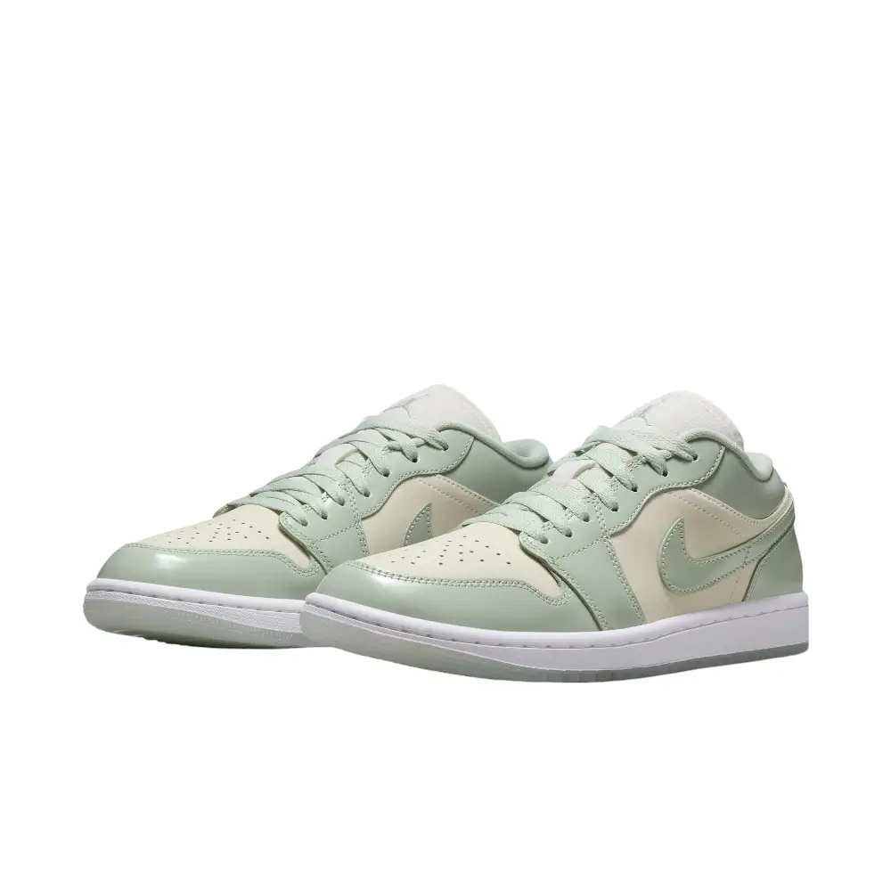 Air Jordan 1 Low Se Sail/Seafoam-Metallic Silver-White - Image 2