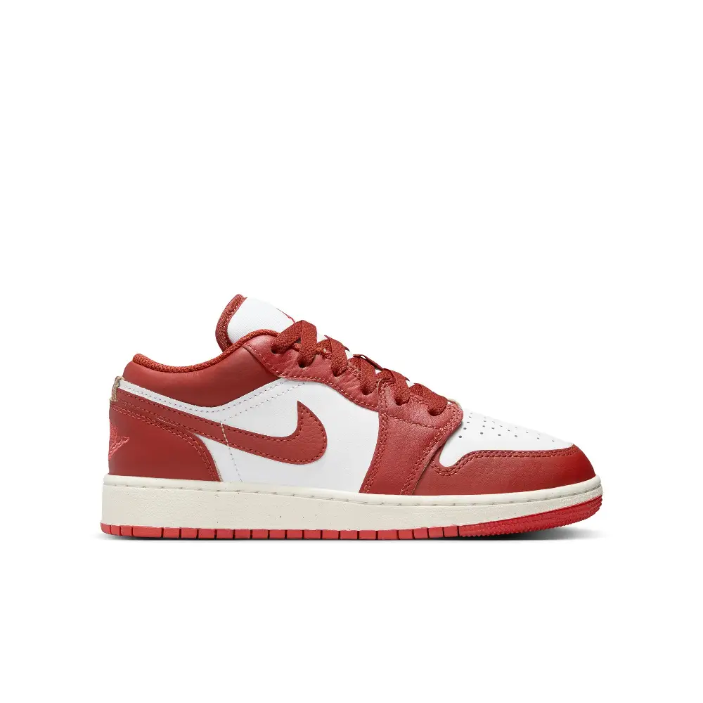 Air Jordan 1 Low SE White Dune Red (GS) - Image 3