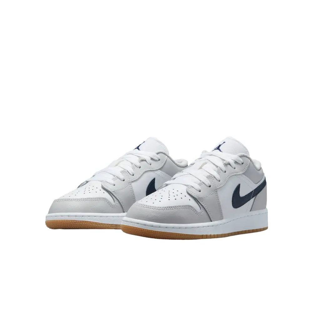 Air Jordan 1 Low White Neutral Grey (GS) - Image 2