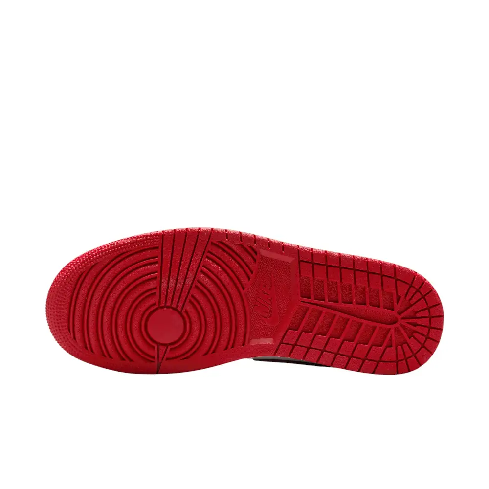 Air Jordan 1 Mid Red Cracked Leather - Image 6