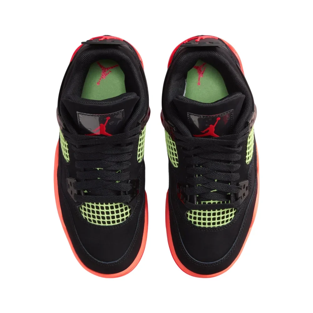 Air Jordan 4 Retro Big Kids' Sneakers Black - Image 4