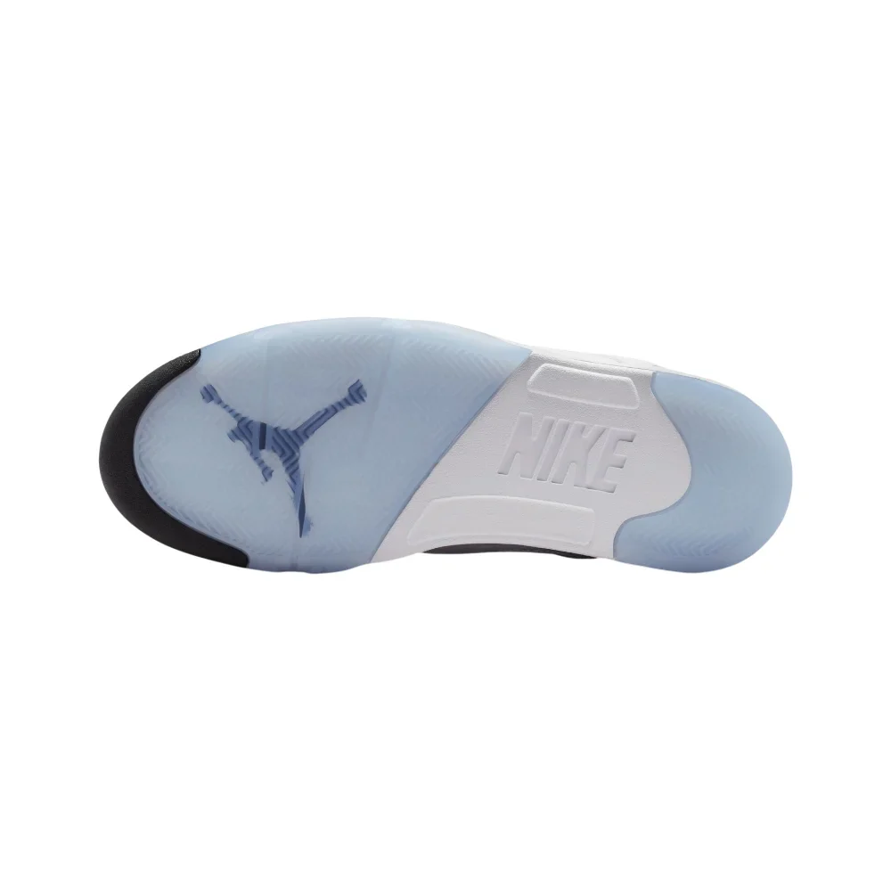 Air Jordan 5 Retro OG White Metallic Basketball Sneakers White - Image 6