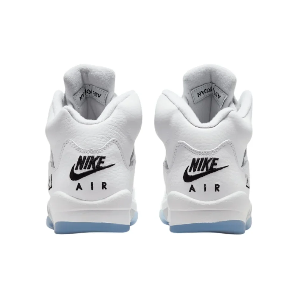 Air Jordan 5 Retro OG White Metallic Sneakers GS - Image 5